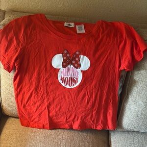 Disney Red Minnie Mouse Short Sleeve Tee